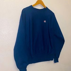 Dark blue champion hoodie